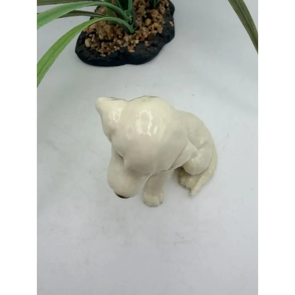 Lenox Dog Puppy Porcelain Figurine 24kt Gold Heart Collar Lab Retriever VTG